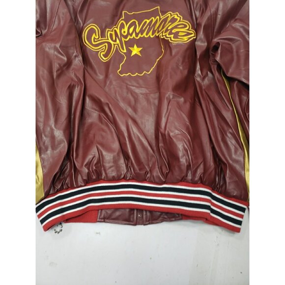 Vintage Steve and Barrys Men's LSU Sycamores Varsity Jacket Bomber Size XL - Picture 13 of 15